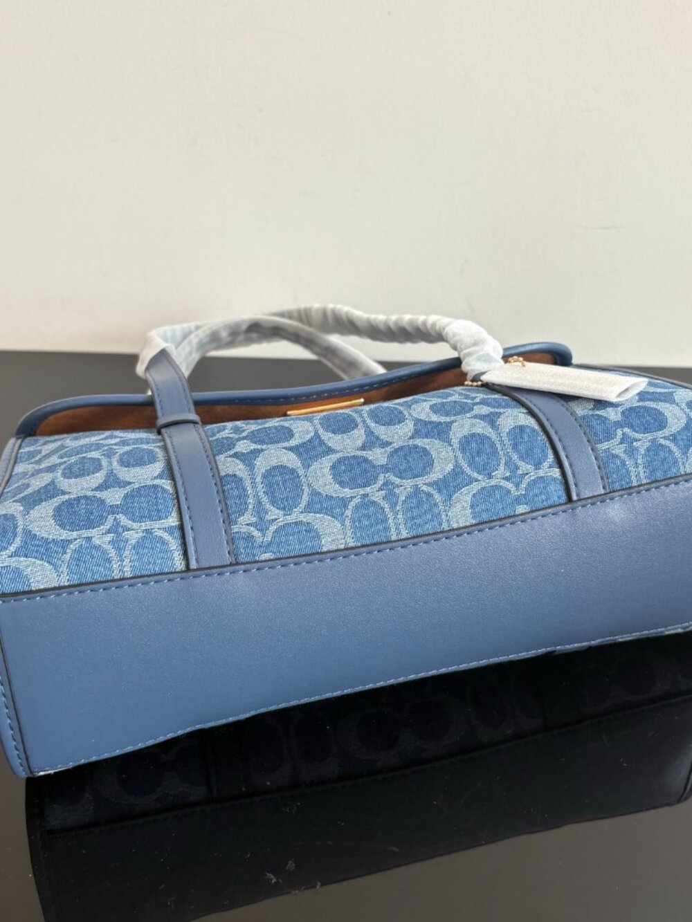 Coach Bridget Flap Shoulder Bag In Signature Denim - Picture 6 of 8